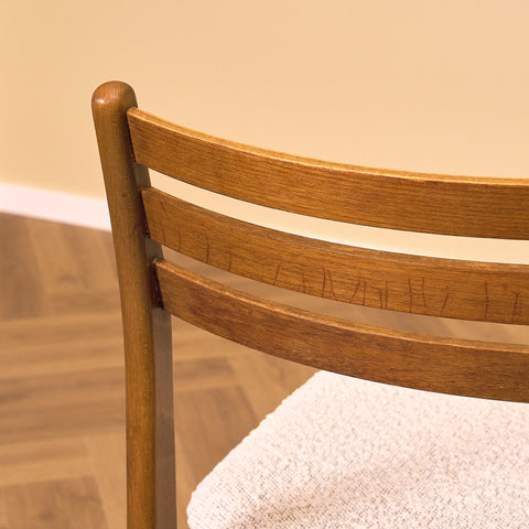 Danish set of 4 dining chairs in teak and beech by Sax Møbler