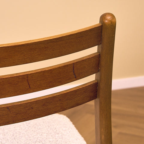 Danish set of 4 dining chairs in teak and beech by Sax Møbler