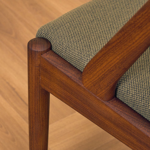 Danish dining chairs in walnut, model 31 by Kai Kristiansen