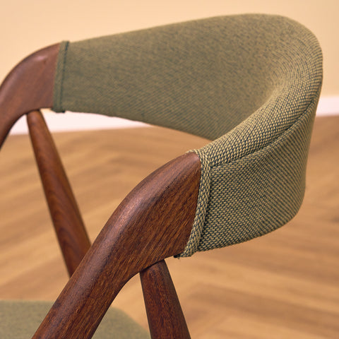 Danish dining chairs in walnut, model 31 by Kai Kristiansen