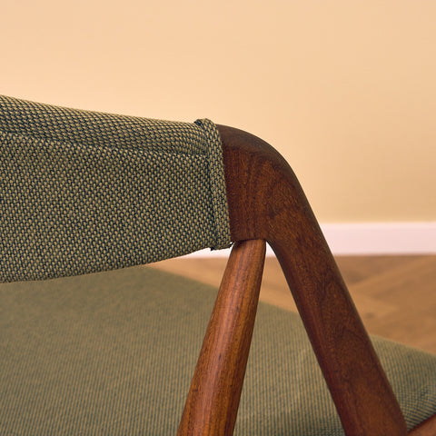 Danish dining chairs in walnut, model 31 by Kai Kristiansen