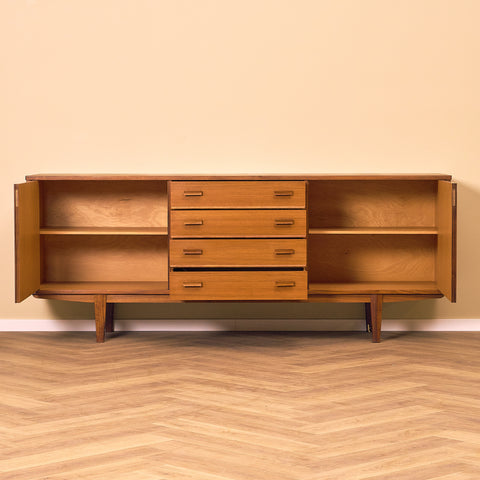 Swedish sideboard in teak and walnut