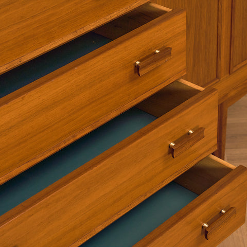 Swedish sideboard in teak and walnut