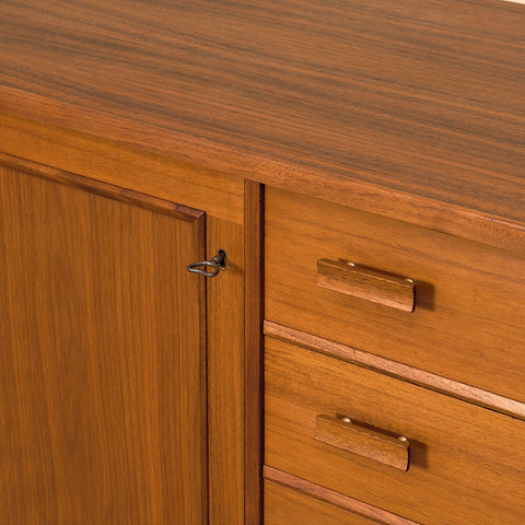 Swedish sideboard in teak and walnut