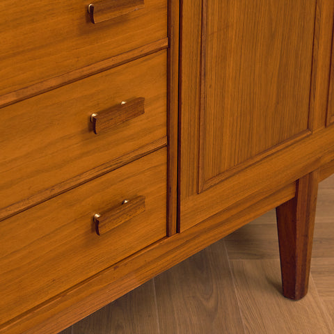 Swedish sideboard in teak and walnut