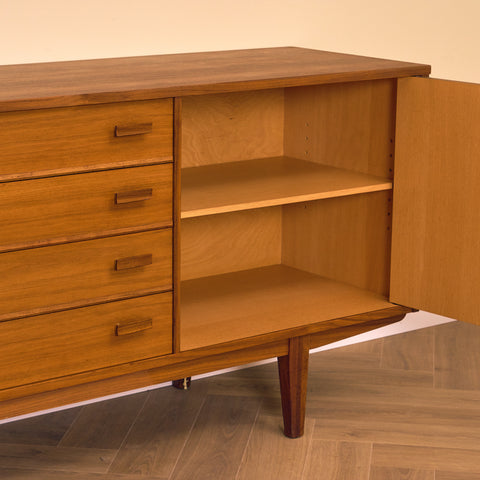 Swedish sideboard in teak and walnut