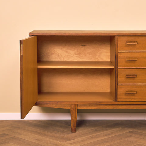 Swedish sideboard in teak and walnut