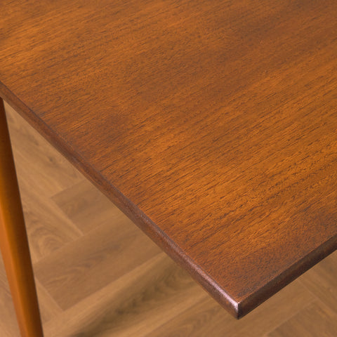 Swedish rectangular dining table in teak and beech