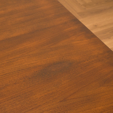 Swedish rectangular dining table in teak and beech