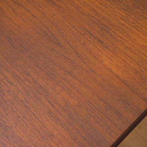 Swedish rectangular dining table in teak and beech