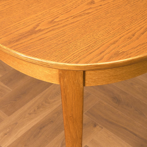 Large Swedish oval dining table in oak by Carl Malmsten, model 'Calmare Nyckel'