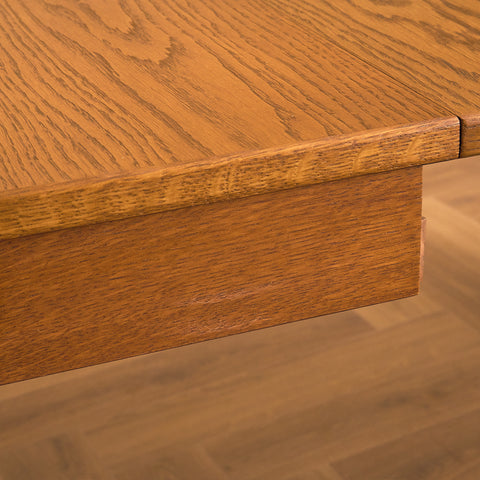 Large Swedish oval dining table in oak by Carl Malmsten, model 'Calmare Nyckel'