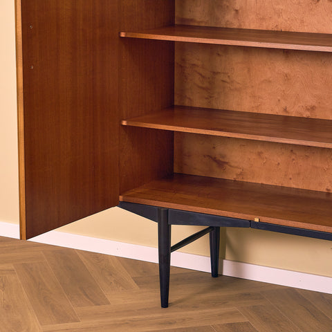 Swedish highboard in teak by Hugo Troeds, Bjärnum