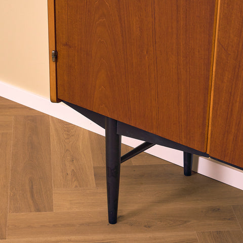 Swedish highboard in teak by Hugo Troeds, Bjärnum