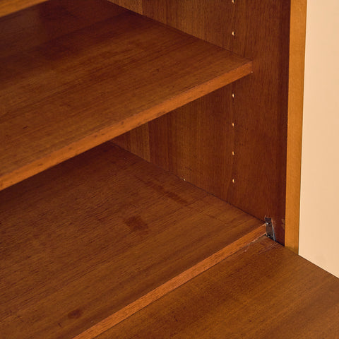 Swedish highboard in teak by Hugo Troeds, Bjärnum