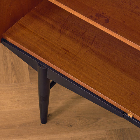 Swedish highboard in teak by Hugo Troeds, Bjärnum