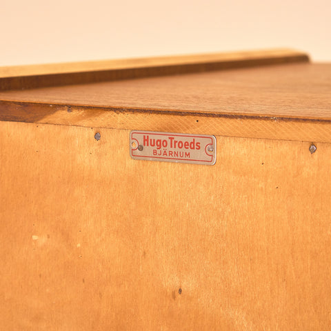 Swedish highboard in teak by Hugo Troeds, Bjärnum