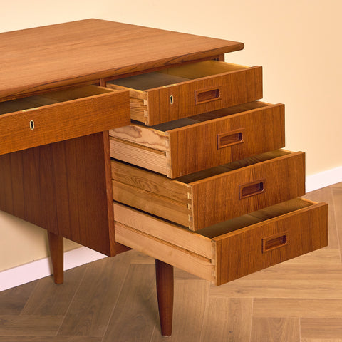 Danish writing desk in teak