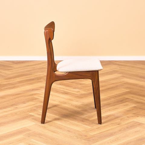 Danish set of 6 dining chairs in teak by Schiønning & Elgaard