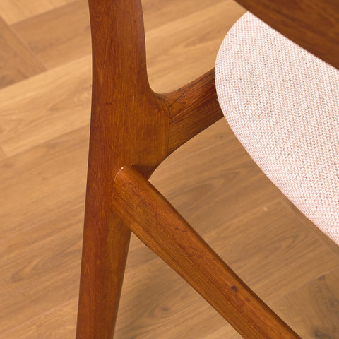 Danish set of 6 dining chairs in teak by Schiønning & Elgaard