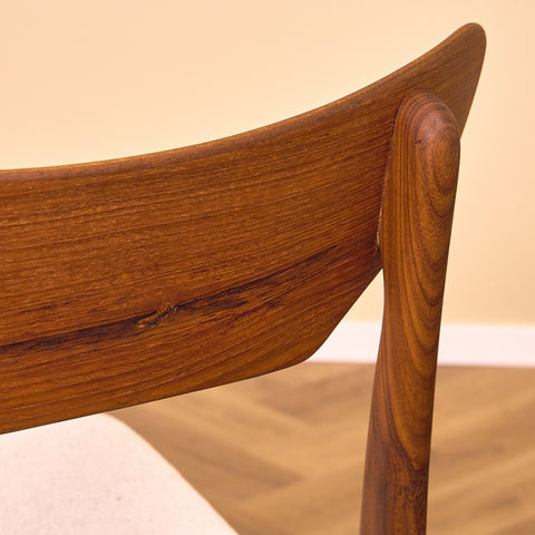 Danish set of 6 dining chairs in teak by Schiønning & Elgaard