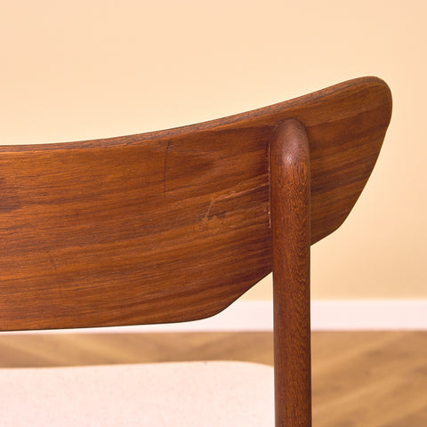 Danish set of 6 dining chairs in teak by Schiønning & Elgaard