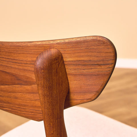 Danish set of 6 dining chairs in teak by Schiønning & Elgaard