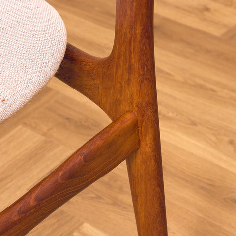 Danish set of 6 dining chairs in teak by Schiønning & Elgaard