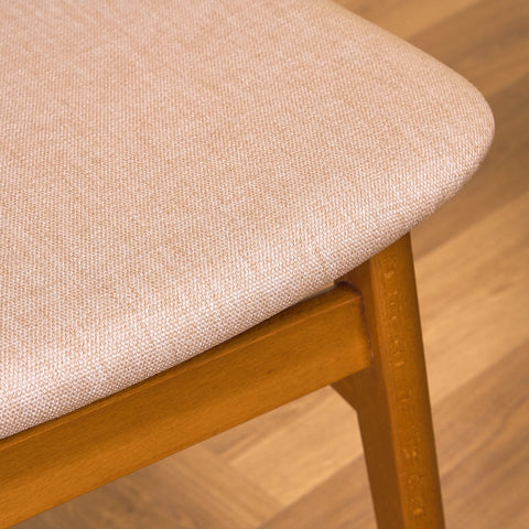 Danska matstolar i teak och bok av Findahl, modell 'Mosbøl'