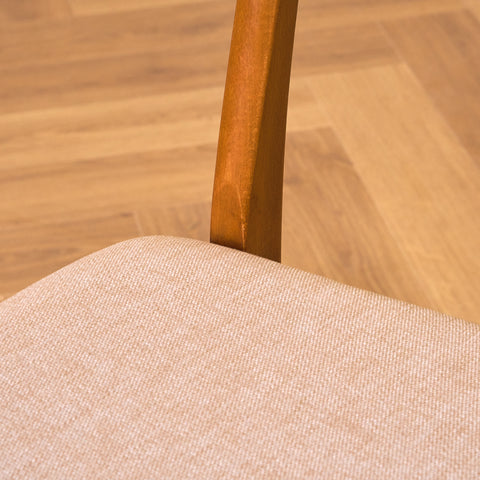 Danska matstolar i teak och bok av Findahl, modell 'Mosbøl'