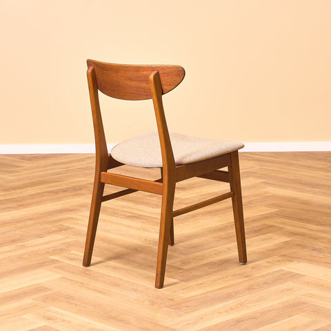 Dining chairs in teak & beech by Farstrup, model 210