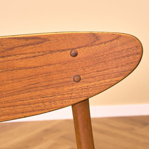 Dining chairs in teak & beech by Farstrup, model 210