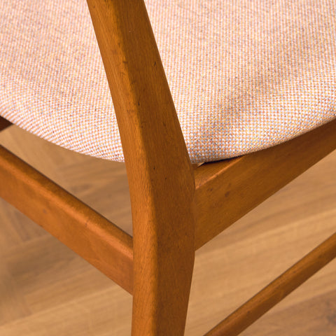 Dining chairs in teak & beech by Farstrup, model 210