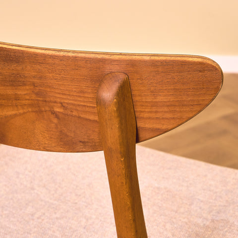 Dining chairs in teak & beech by Farstrup, model 210