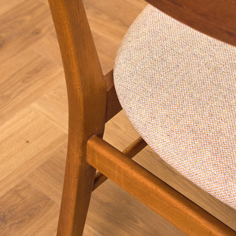 Dining chairs in teak & beech by Farstrup, model 210