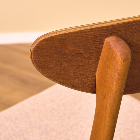 Dining chairs in teak & beech by Farstrup, model 210