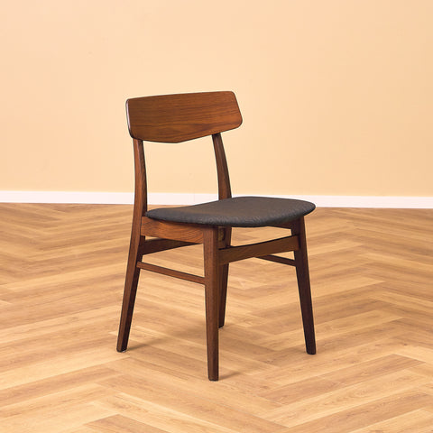 Dining chairs in teak & walnut by Farstrup