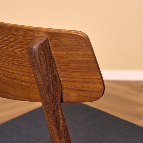 Dining chairs in teak & walnut by Farstrup