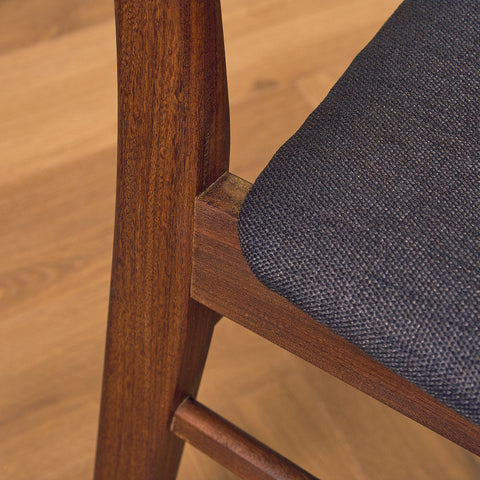 Dining chairs in teak & walnut by Farstrup