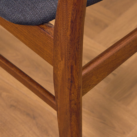 Dining chairs in teak & walnut by Farstrup