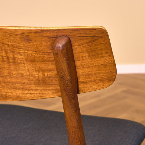 Dining chairs in teak & walnut by Farstrup