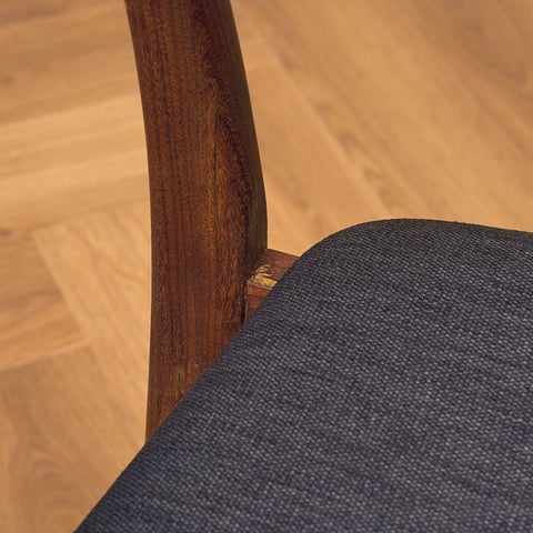 Dining chairs in teak & walnut by Farstrup