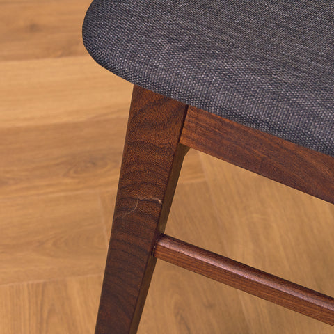 Dining chairs in teak & walnut by Farstrup