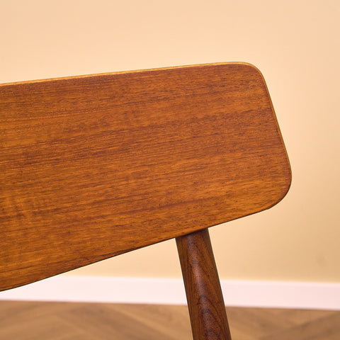 Dining chairs in teak & walnut by Farstrup