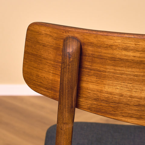 Dining chairs in teak & walnut by Farstrup