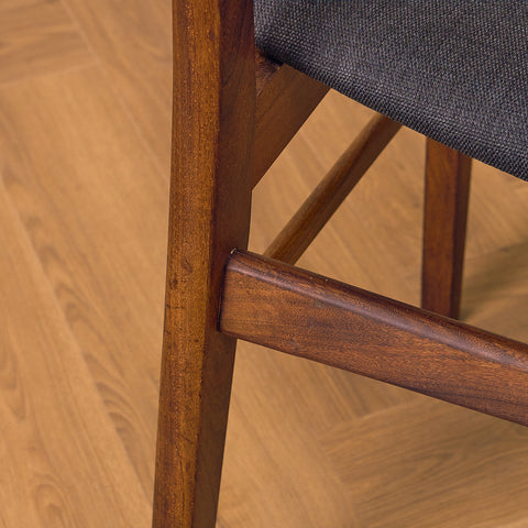 Dining chairs in teak & walnut by Farstrup
