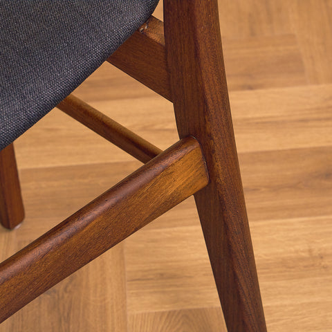 Dining chairs in teak & walnut by Farstrup