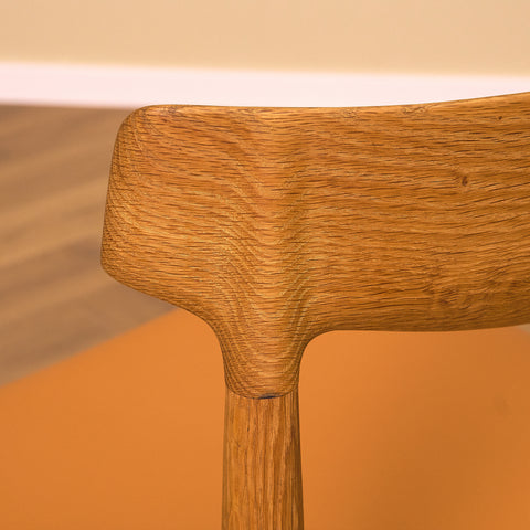 Danish dining chairs in oak by Knud Faerch for Slagelse Möbelfabrik a/s, model No343