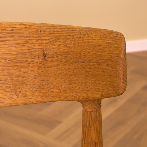 Danish dining chairs in oak by Knud Faerch for Slagelse Möbelfabrik a/s, model No343