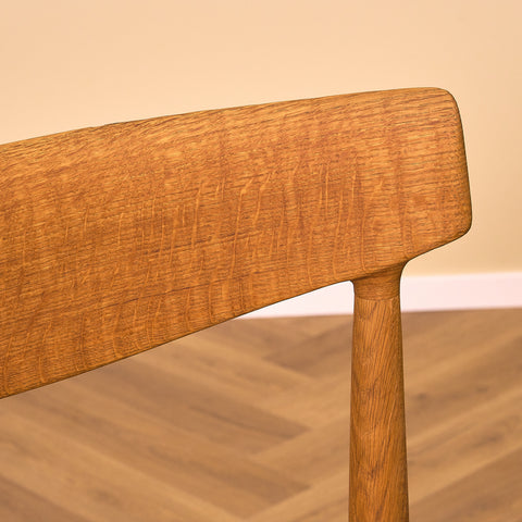 Danish dining chairs in oak by Knud Faerch for Slagelse Möbelfabrik a/s, model No343